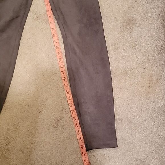 WHBM grey smoke runway leggings faux suede - Picture 7 of 13